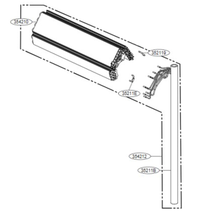 LG Evaporator assembly, first