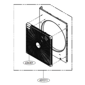 LG Panel assembly, front (outdoor)